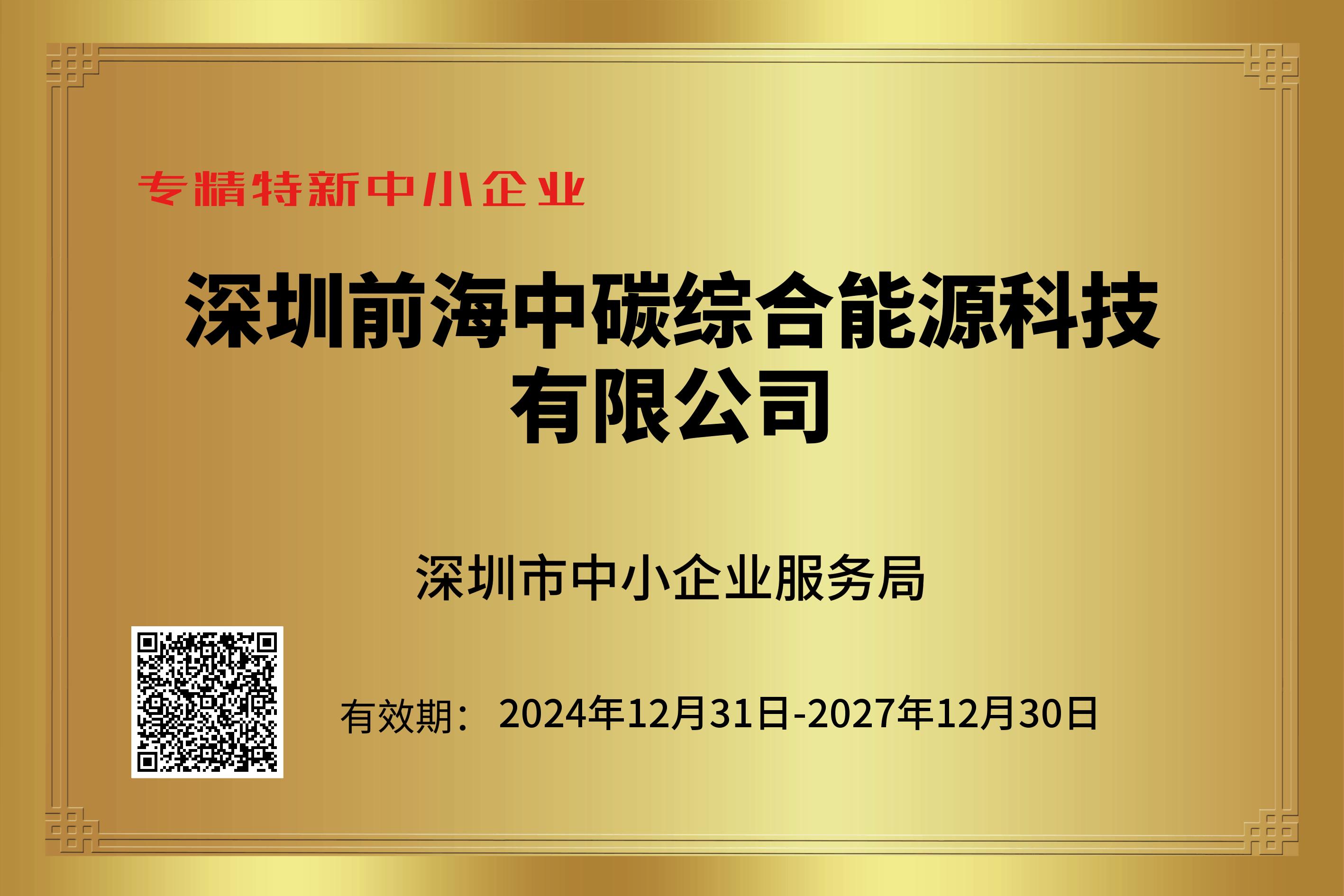 深圳市专精特新中小企业